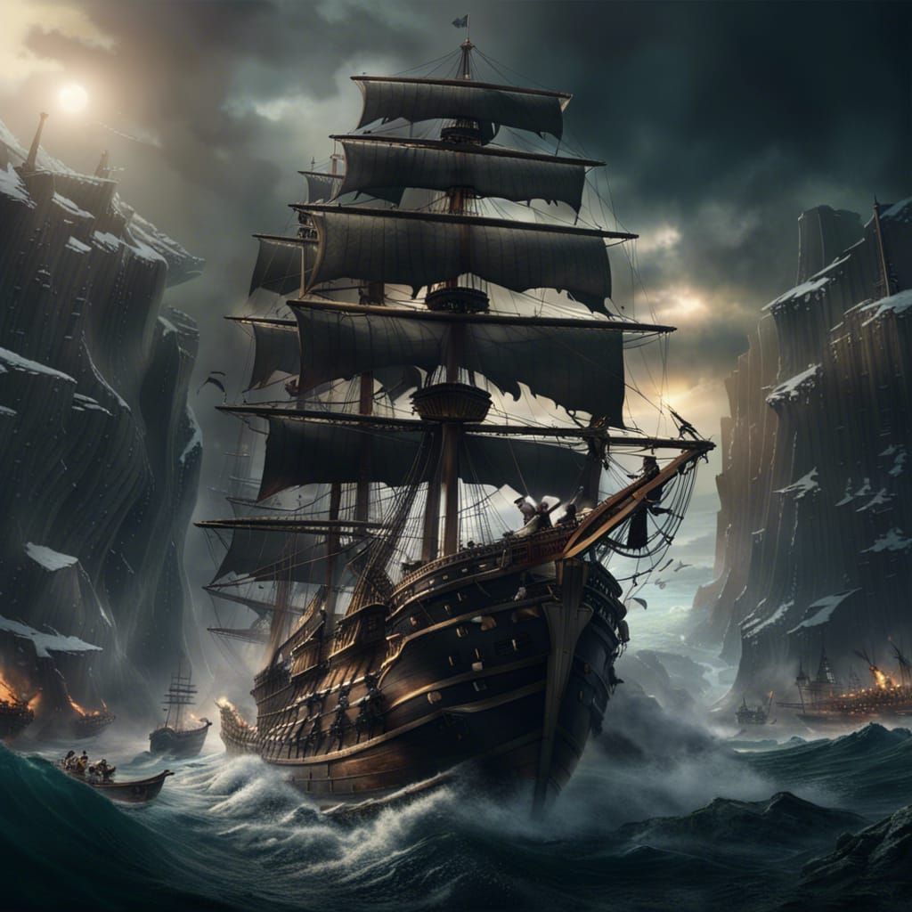 Penguin Pirates in Epic Sea Battle