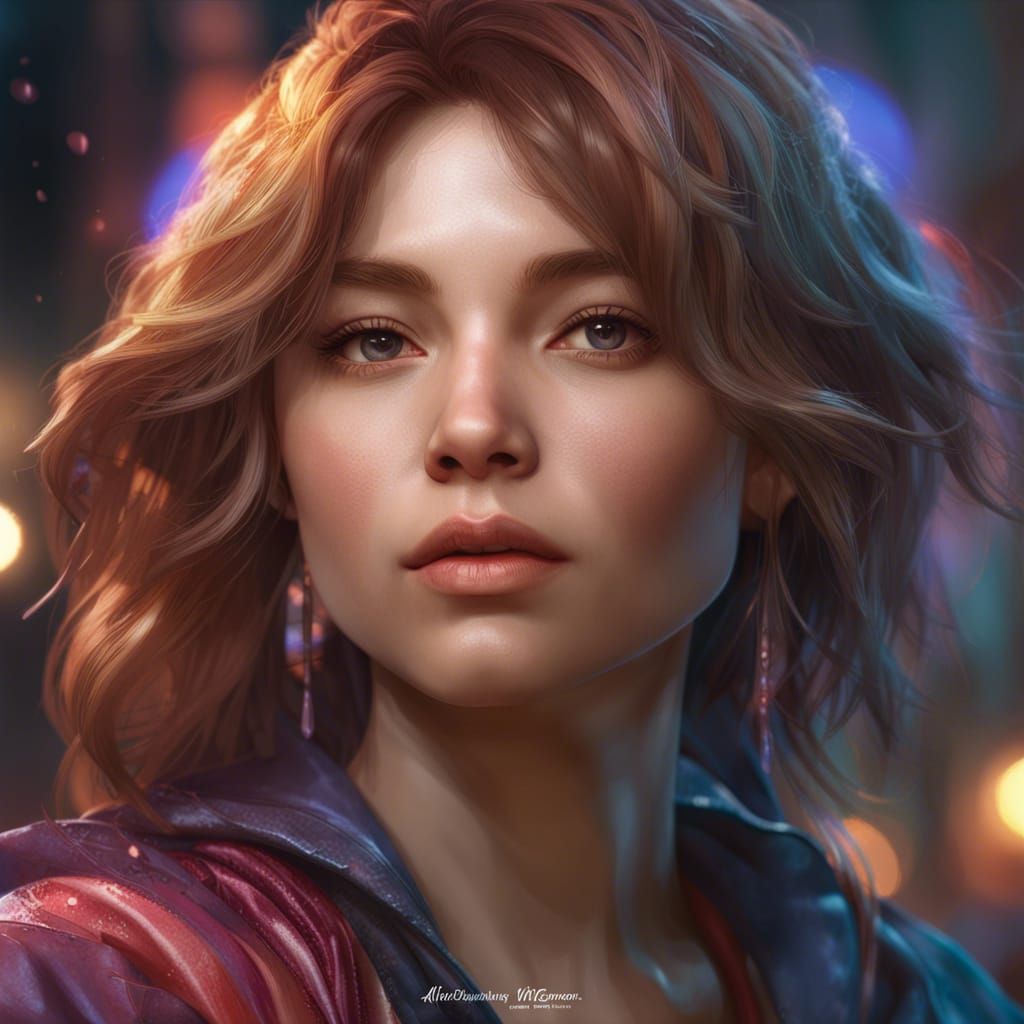 BTS Portrait in Hyperdetailed Splash Art Style