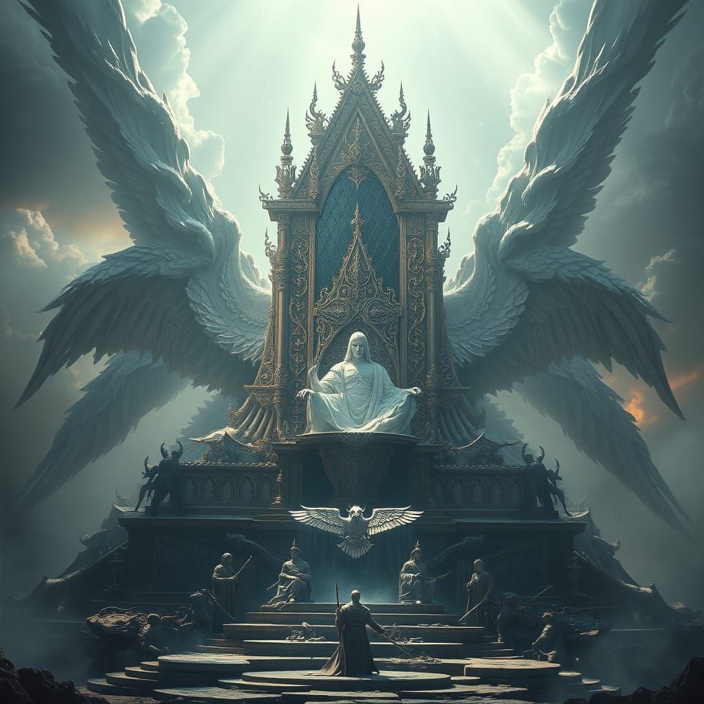 Surreal Biblical Apocalypse in Epic Digital Style