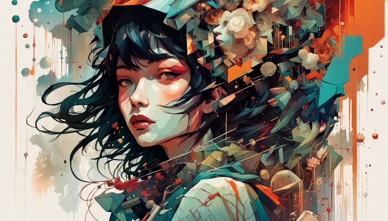 Deep Color Abstract Digital Art