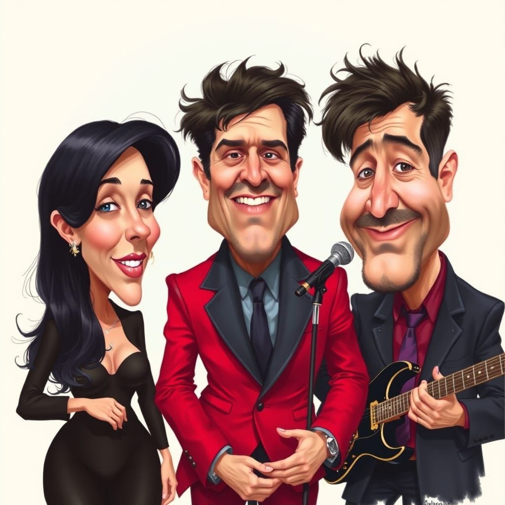 Amy Winehouse Caricature in Caricature Style