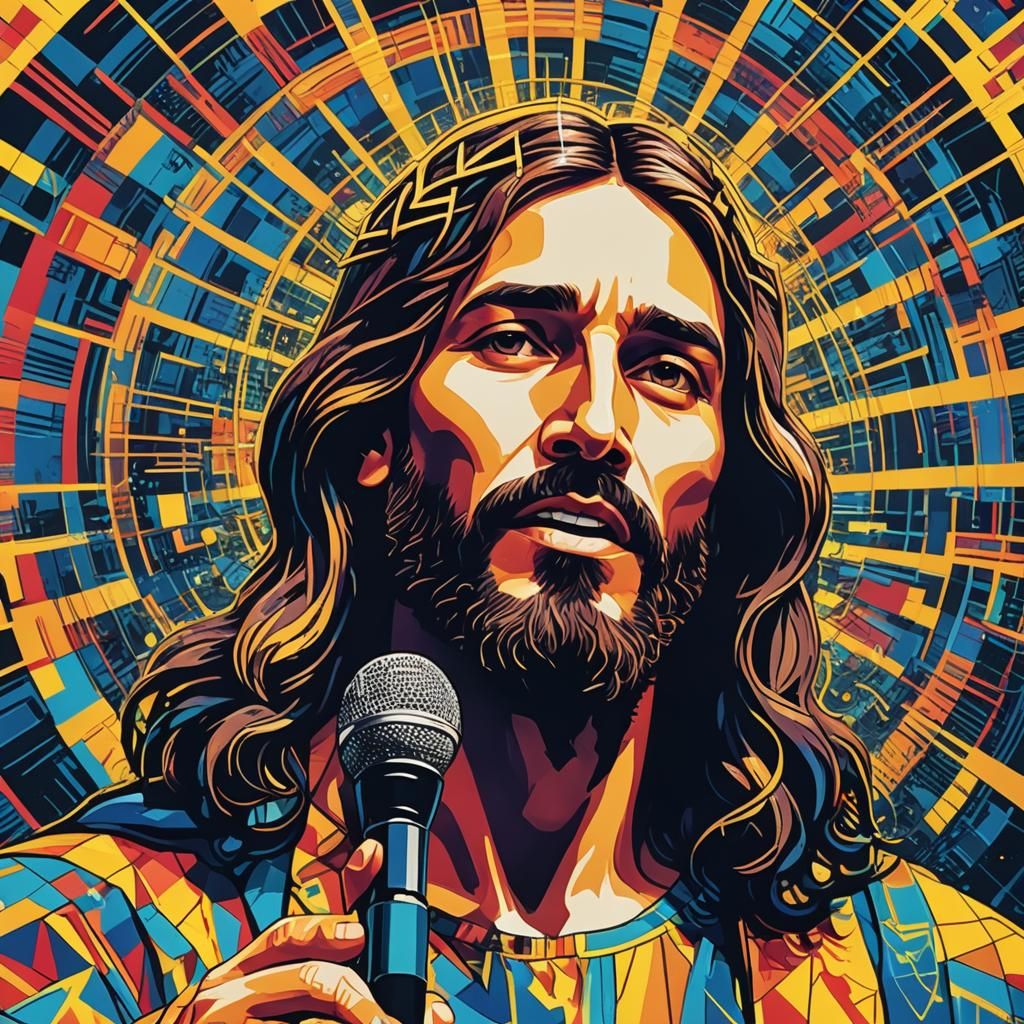 Jesus Christ as Jesus Feliciano: Pop Art Portrait