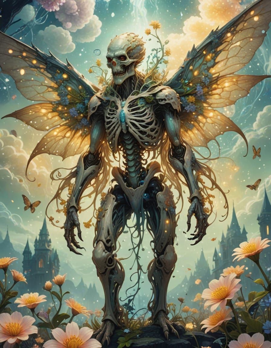 Bioluminescent Monster Serving The Good in Fairycore Style