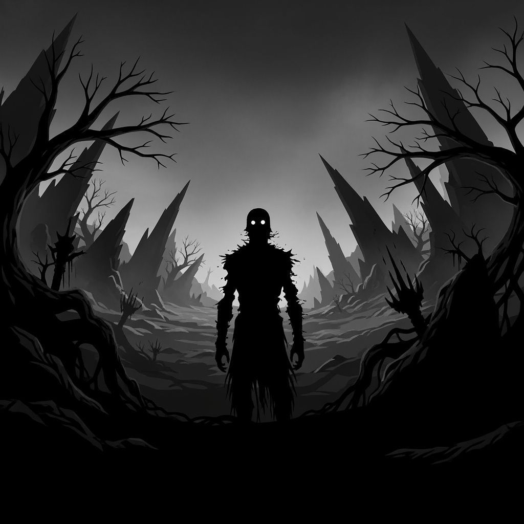 Silhouette Art: A Grimdark Scene