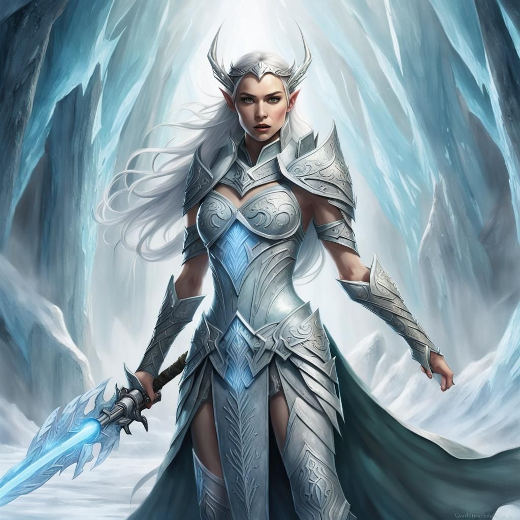 Elf princess in the ice cave!