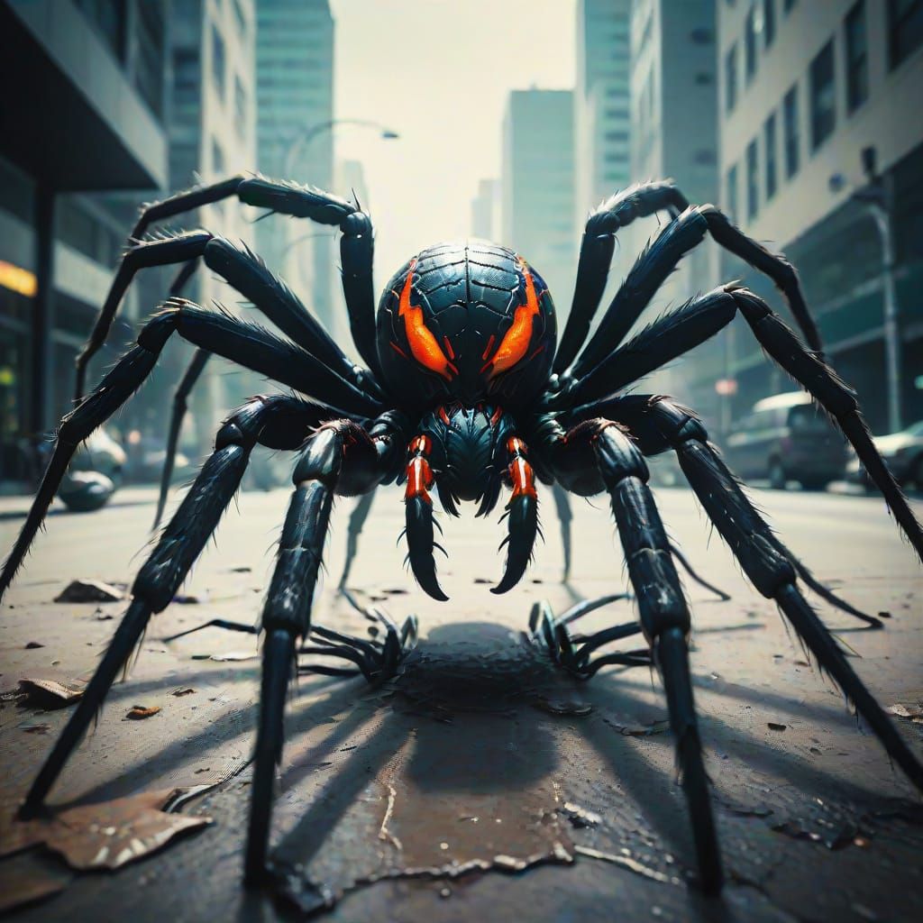 Venom Symbiote Spider: Cinematic Film Still