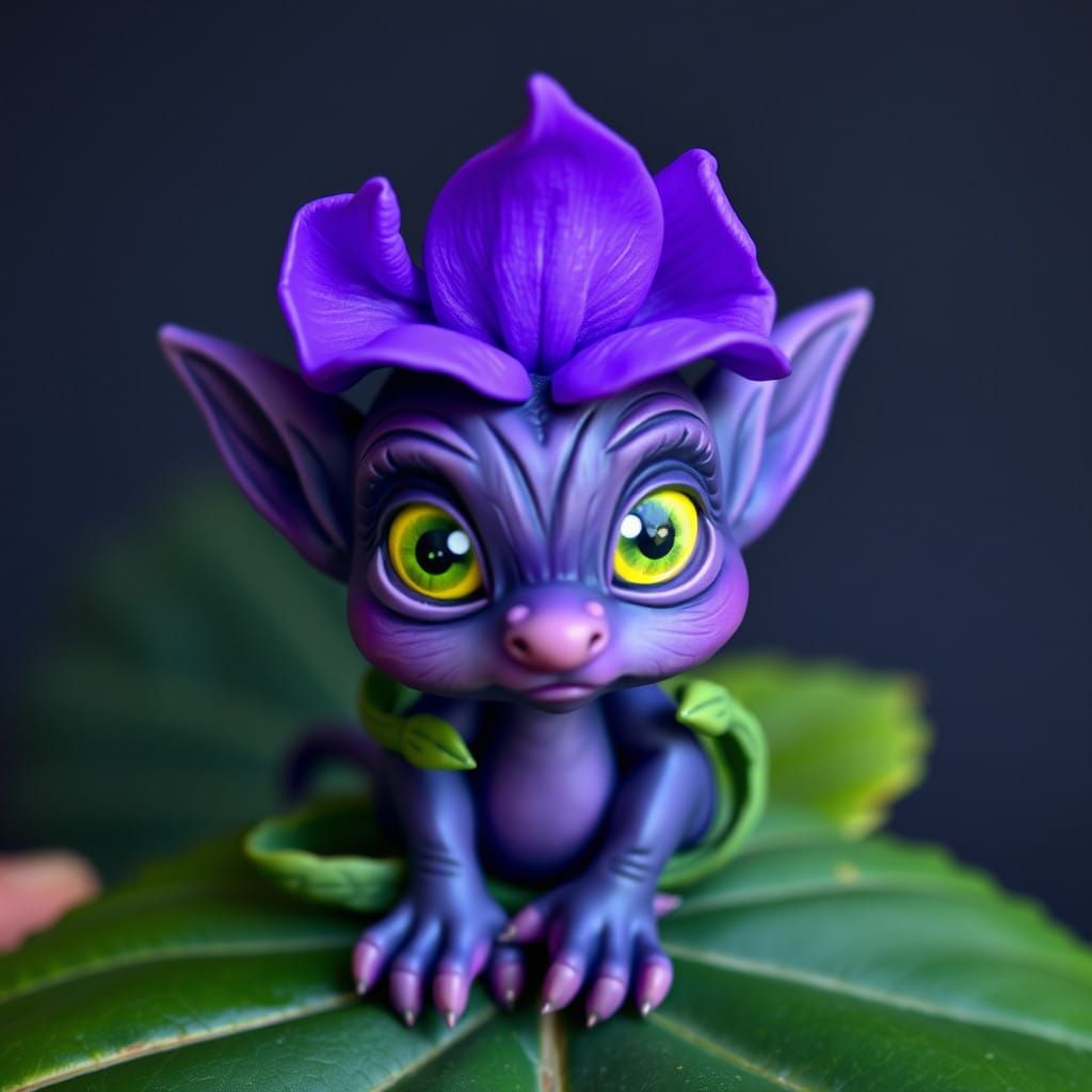 Whimsical Guardian of Nature in Handcrafted Fantasy Style