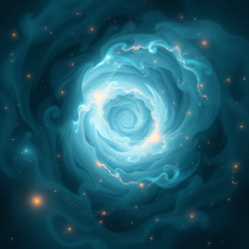 Ethereal Vortex in Abstract Expressionism