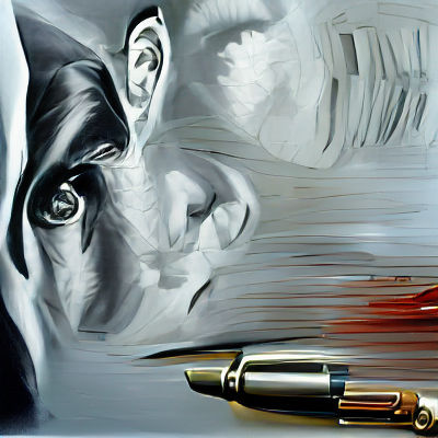 Suave Secret Agent Portrait in Digital Art Style