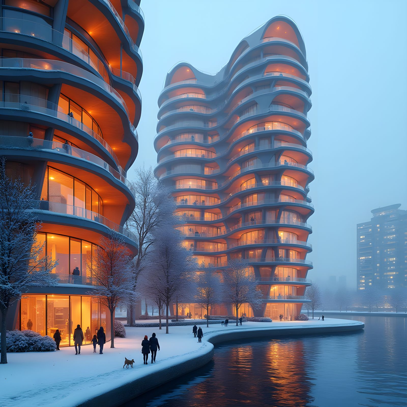 Surreal Cityscapes in Cyberpunk Style: Luminous Blooms Rise ...