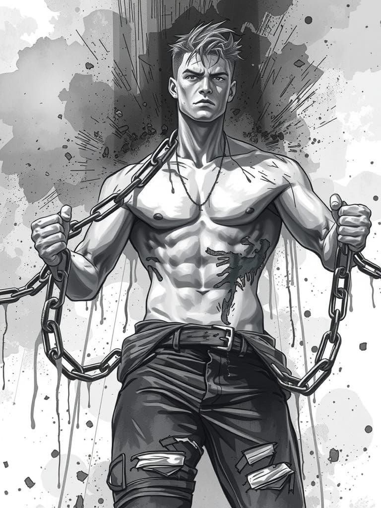 Liberation: A Dramatic Watercolor of Strength