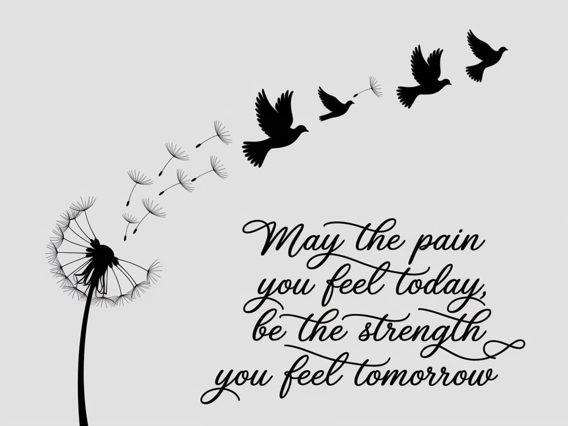 Seeds Transformed into Soaring Doves in Minimalist Design