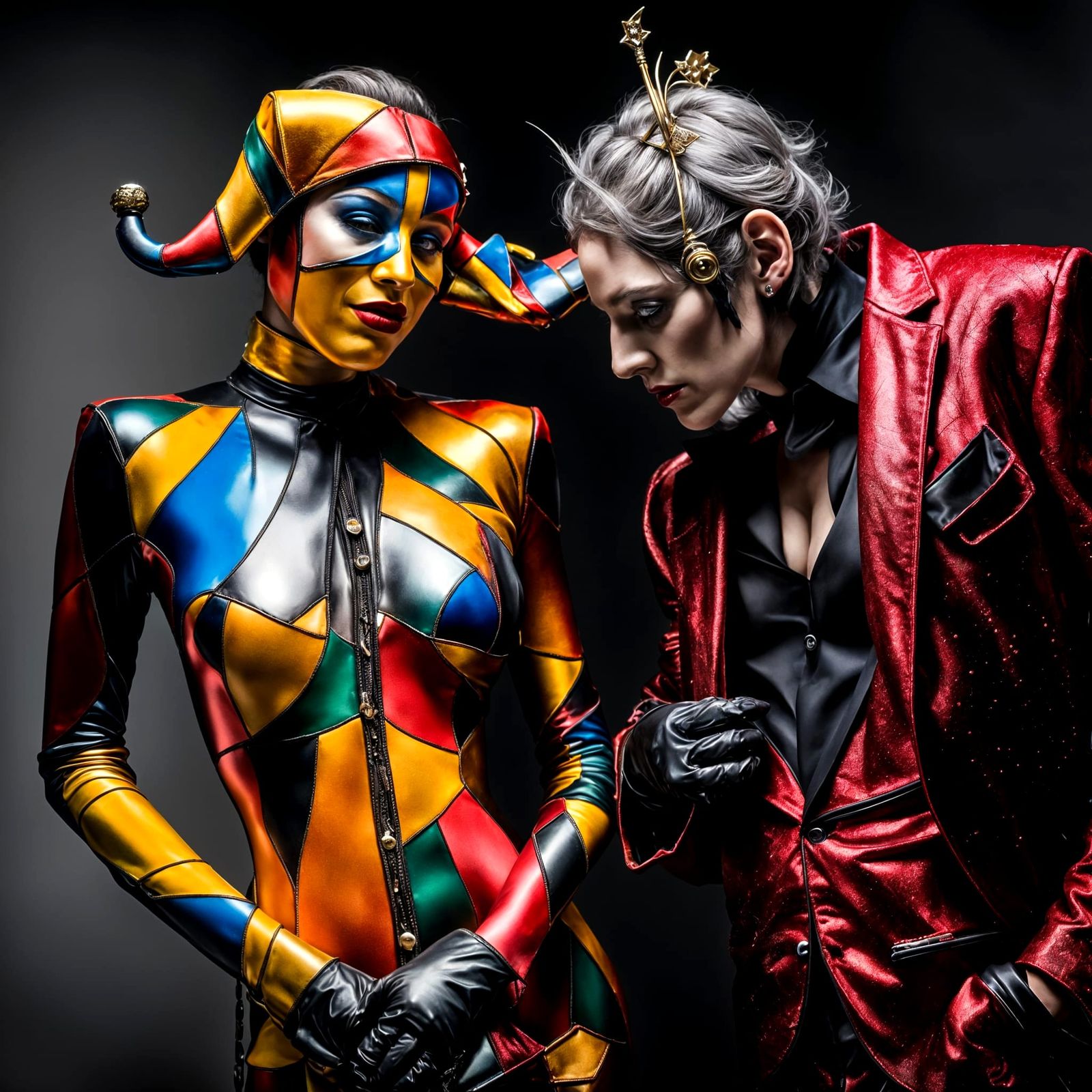 Extravagant Alien Characters in Cosmic Dreamscape