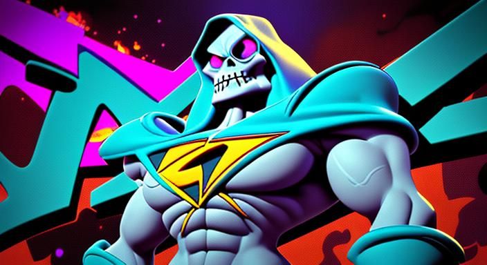Space Ghost Interviews Skeletor: Graffiti Cartoon Art