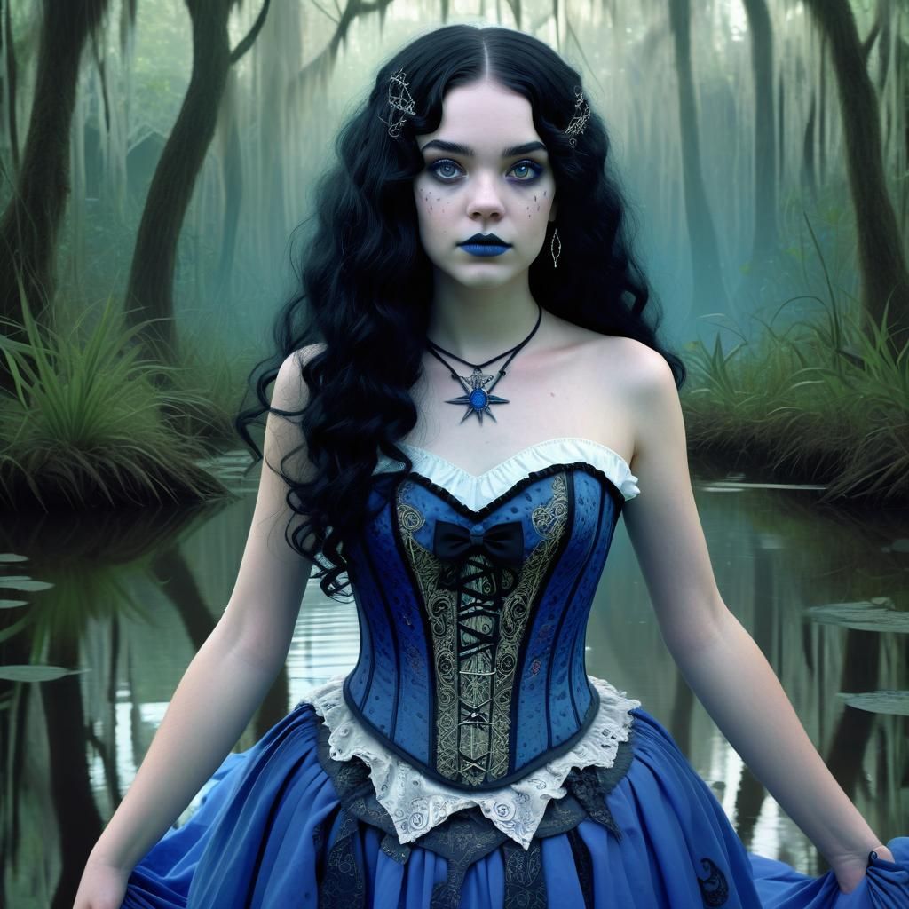 New Orleans Swamp Witch Performing Magic