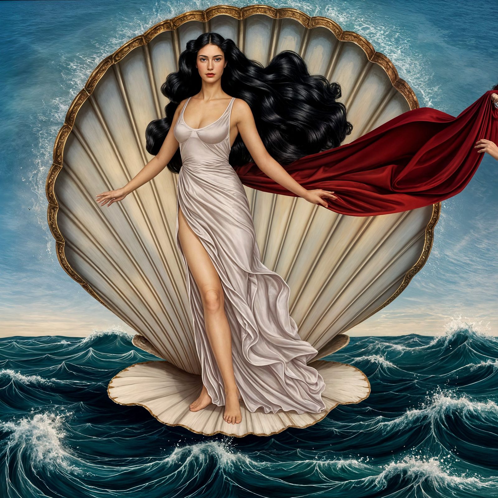 Venus-like Italian Beauty Emerges from the Sea in a Stunning...