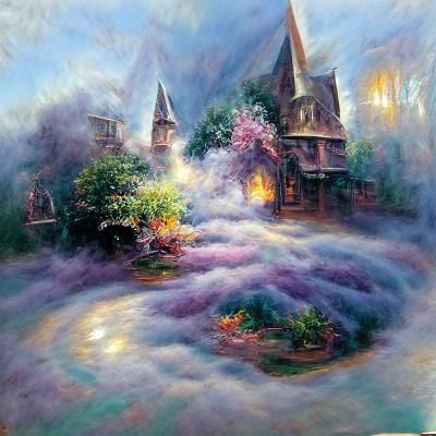 Ethereal Witchcraft Scene in Luminist Style