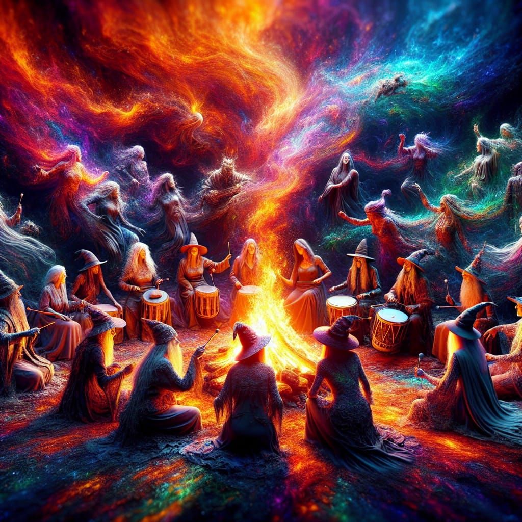 Calling The Ancestors to The Samhain Bonfire