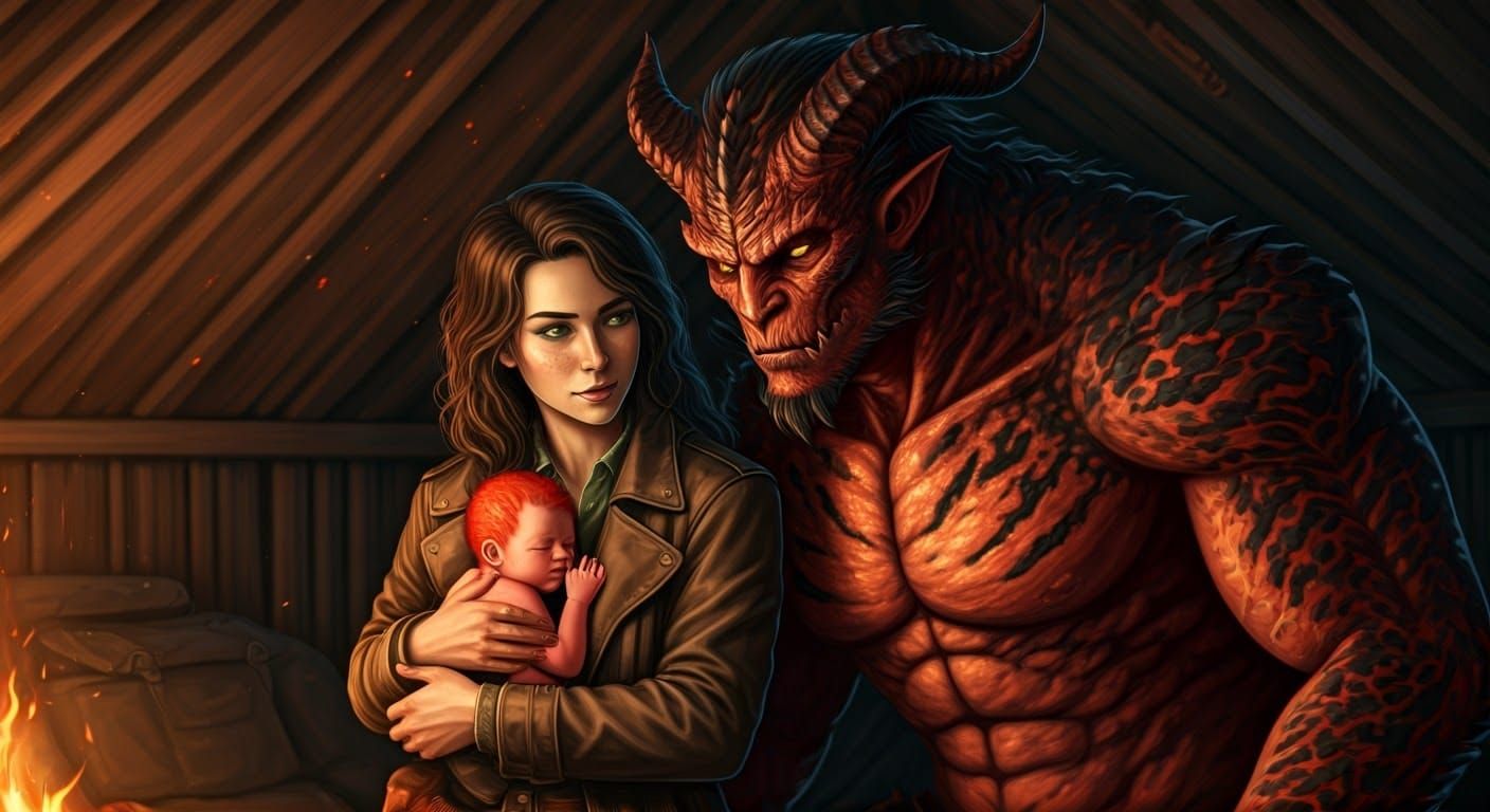 Mother and Child in Exile, Rift-Scarred Wasteland