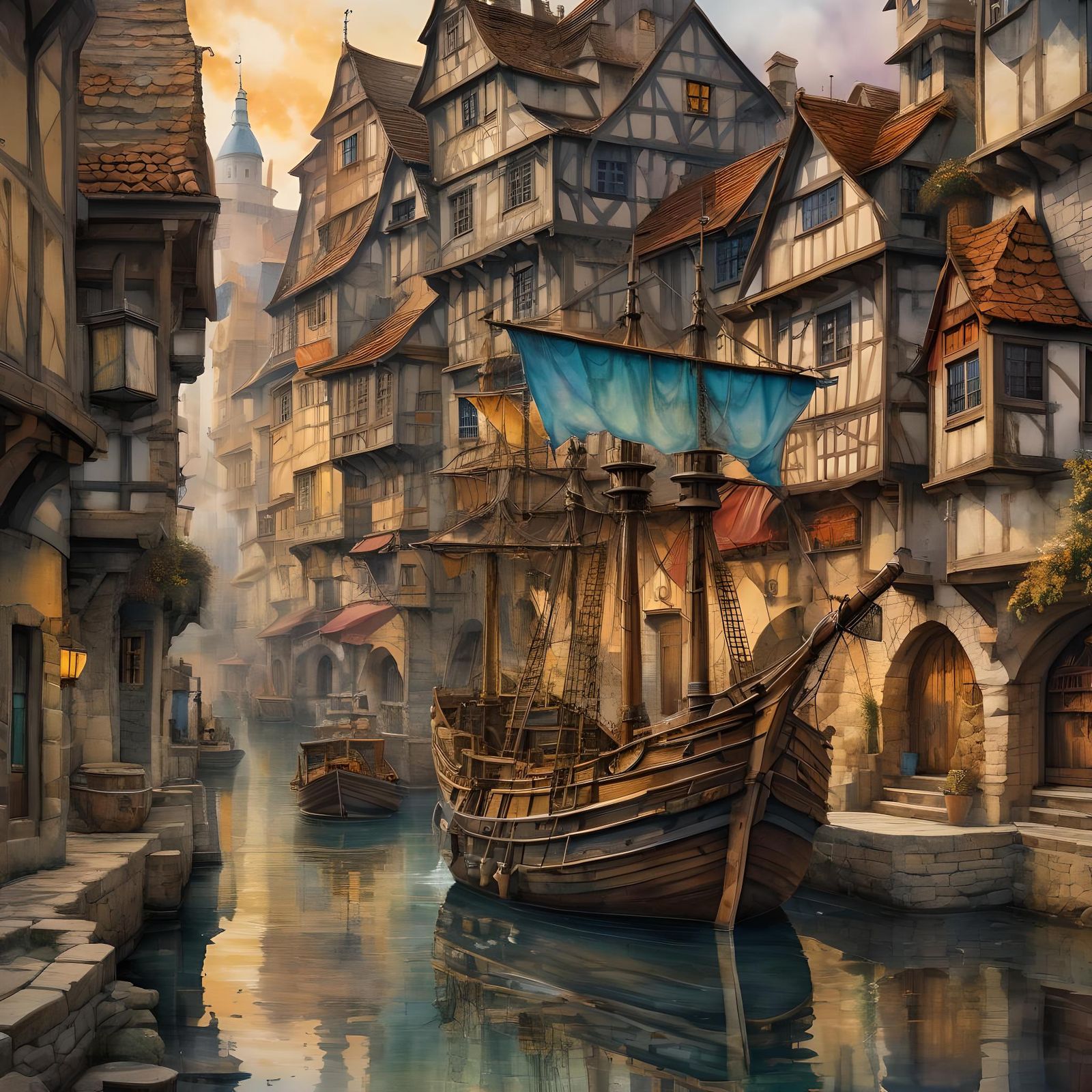 Medieval Port Town