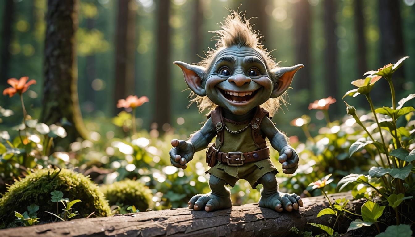 Happy Little Troll in Natural Light