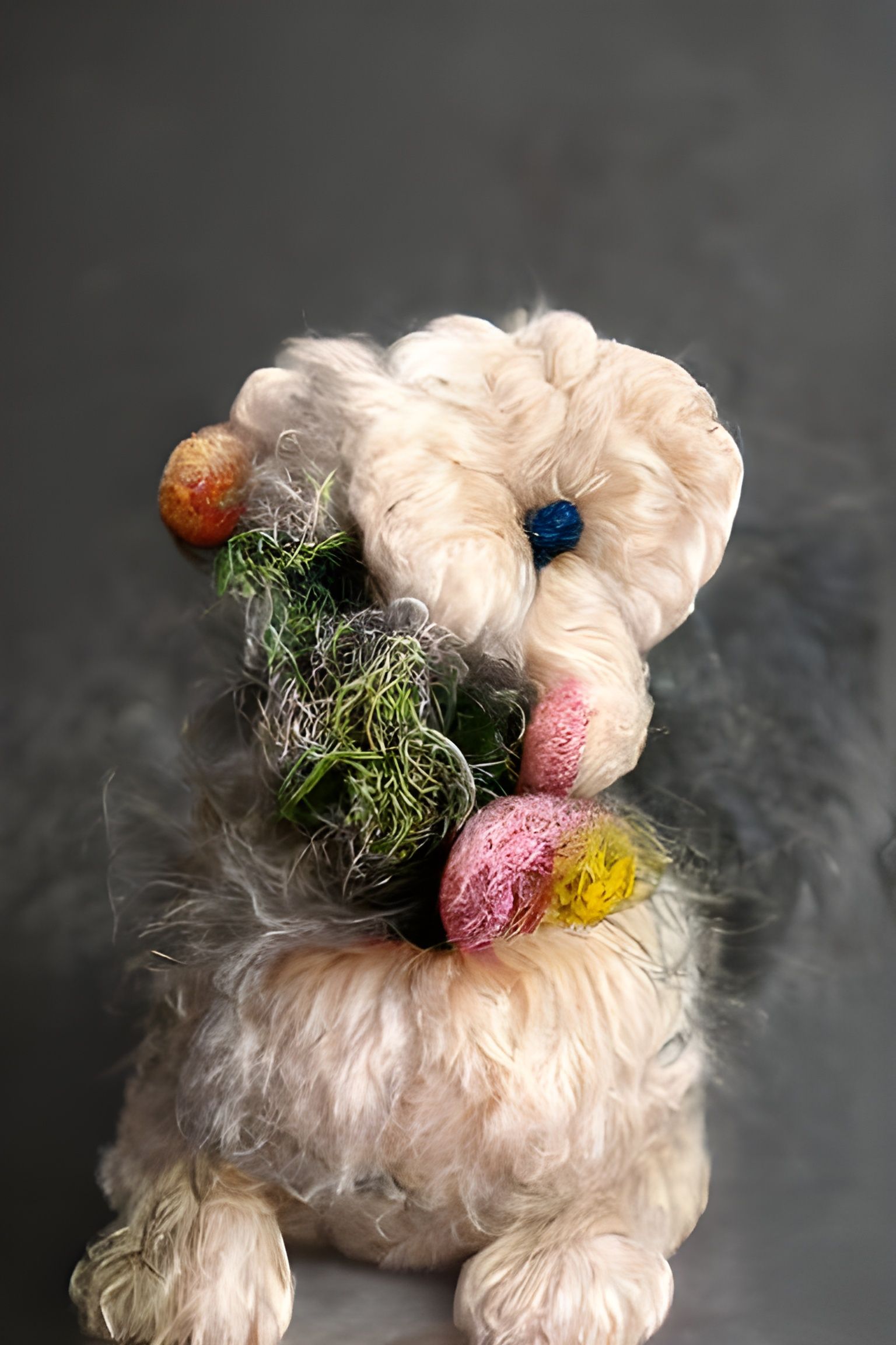 Felted Wool Texture in Macro Detail