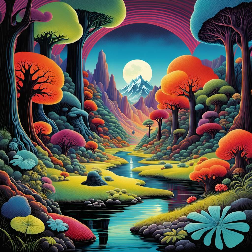 Retro Album Cover Art in Mid-Century Modern Style