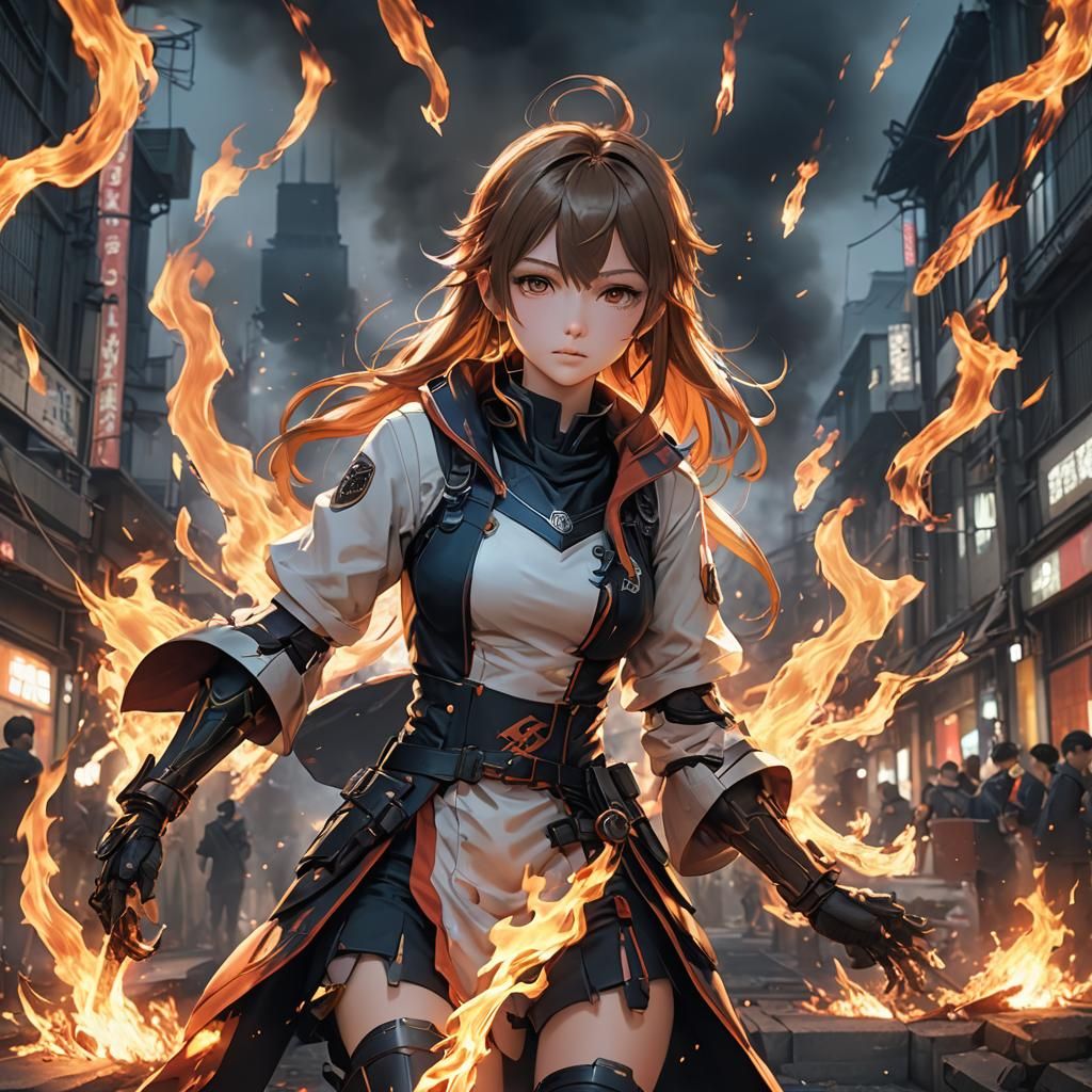 Detailed 3D Anime Art Inspired by WLOP