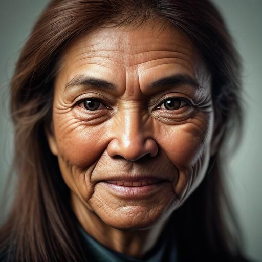 Portrait of a happy life
