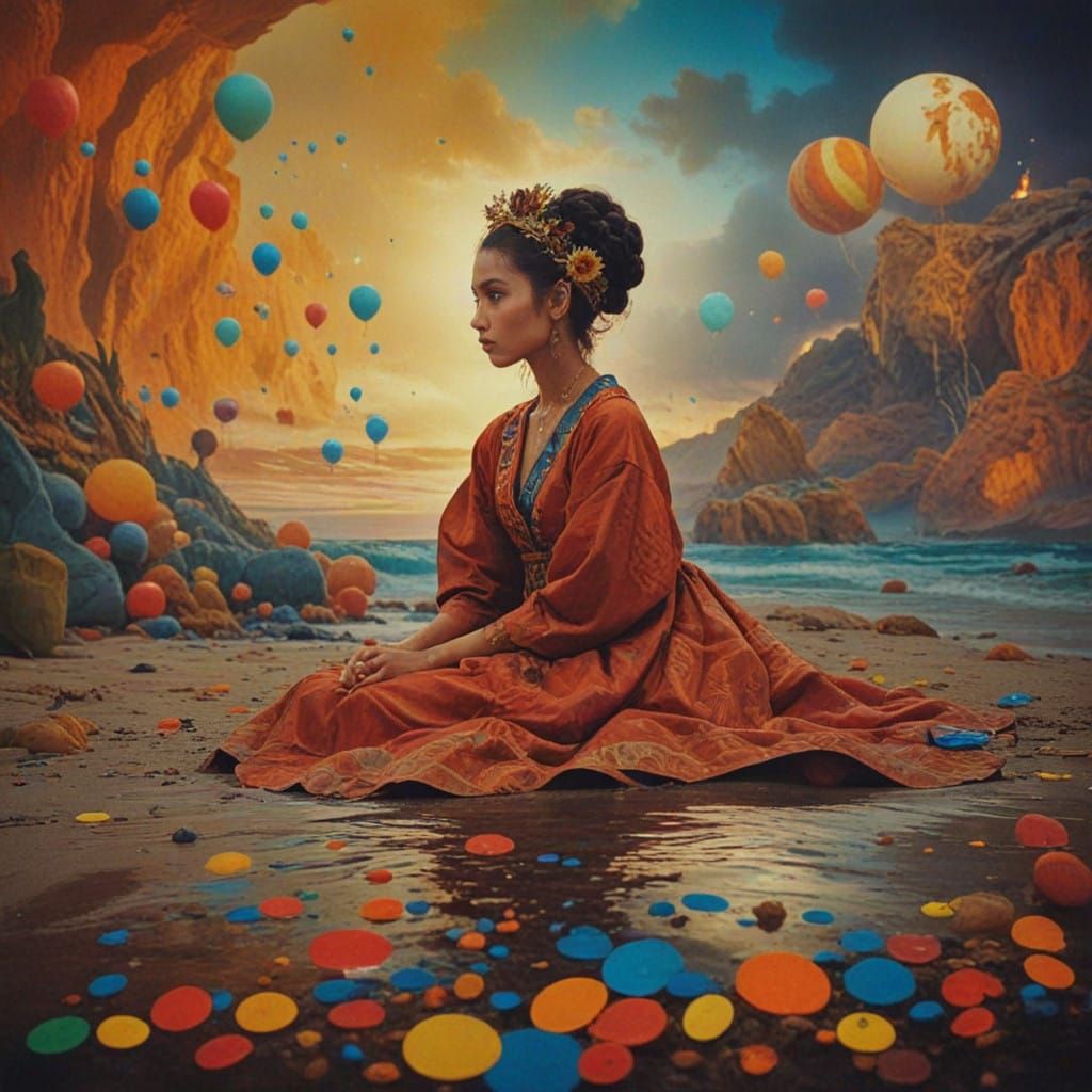 Ethereal Lake Scene in Cinematic Style