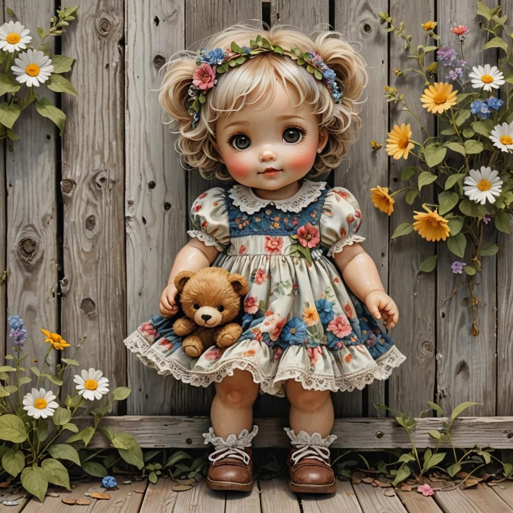 Adorable Chibi Baby Portrait in Hyperrealism