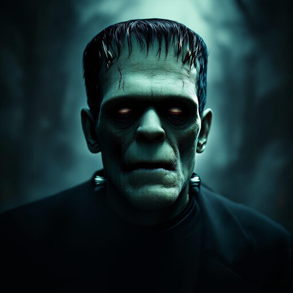 Frankenstein Movie Poster: Hyperrealistic & Cinematic