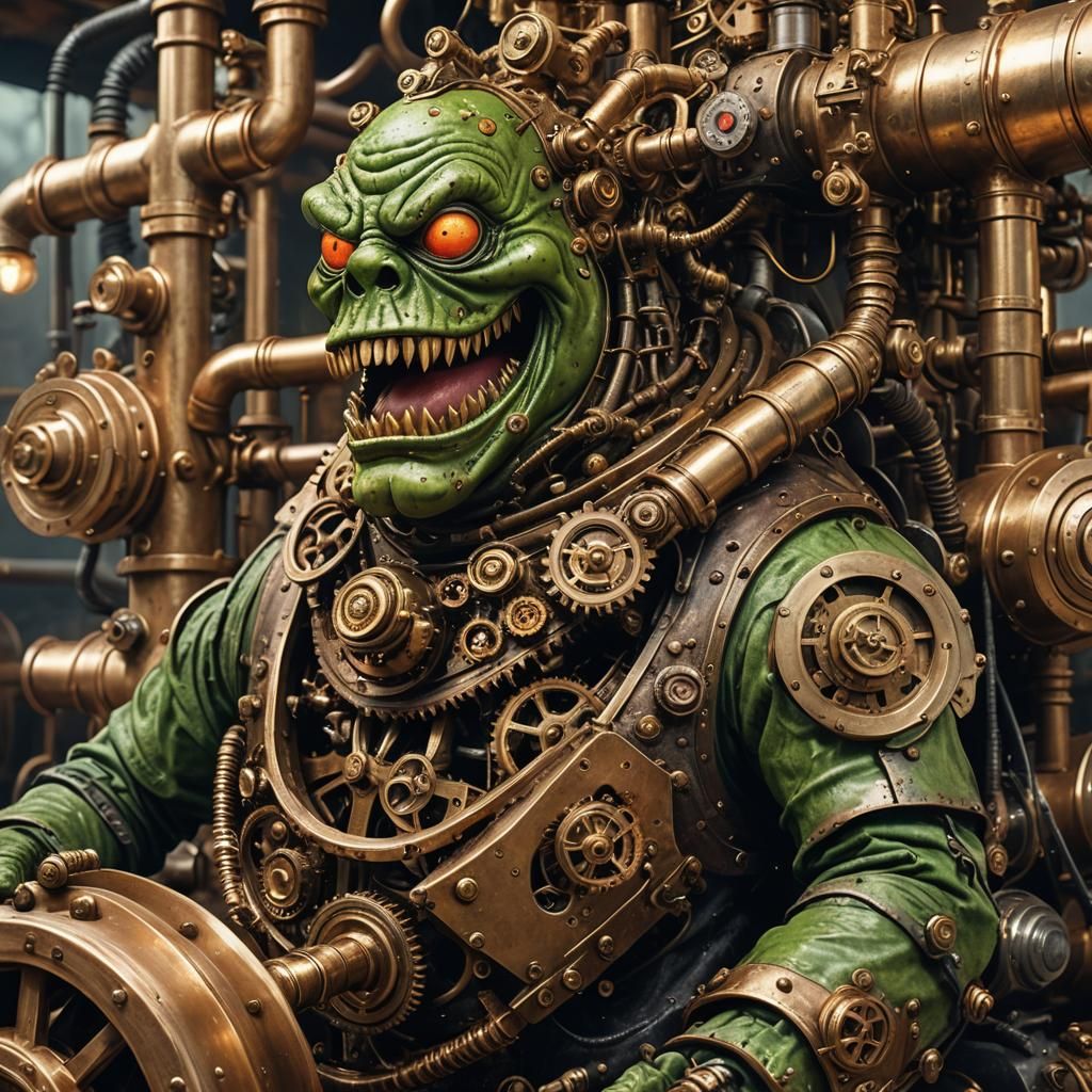 Steampunk Slimer on Steam Engine