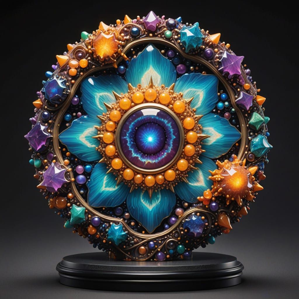 Celestial Whirlpools in Iridescent Starlight