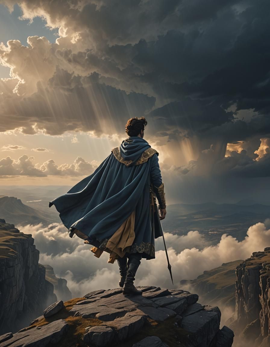 Majestic Prince of Air in Cinematic Style