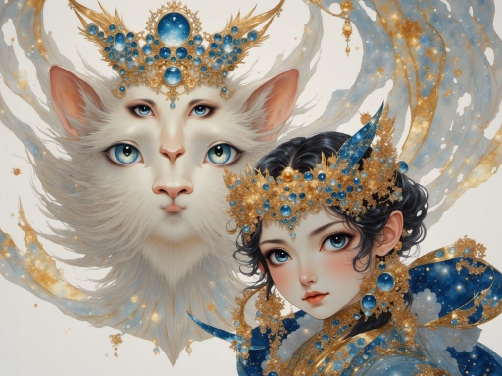 AI Generated Image with Bling Bling Style