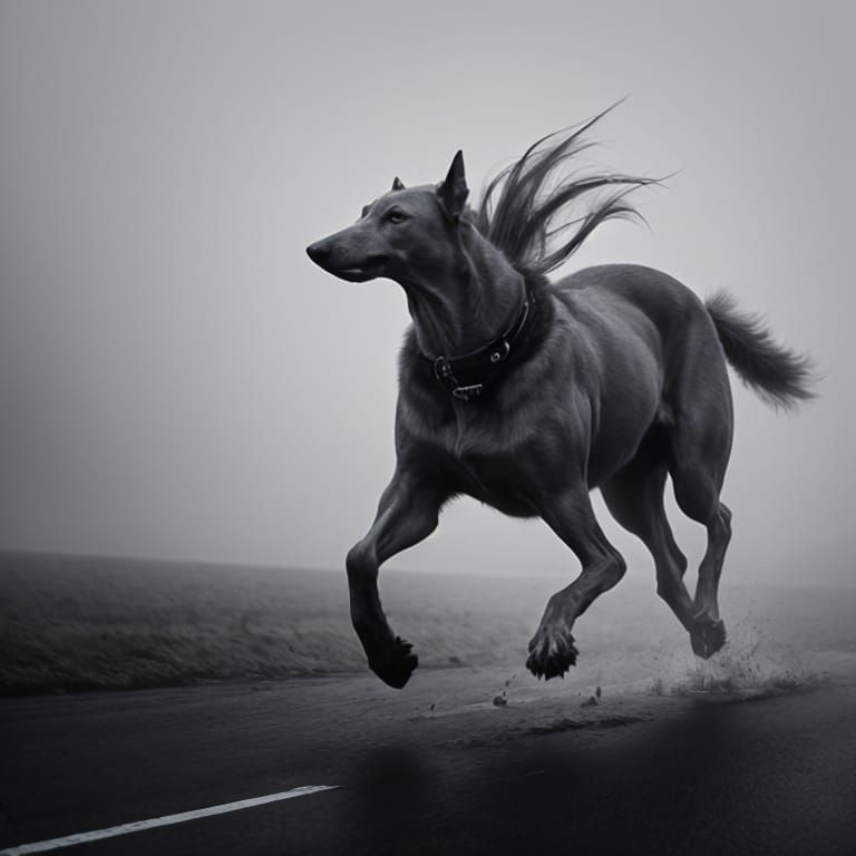 Greyhound in Fabulous Shades of Grey