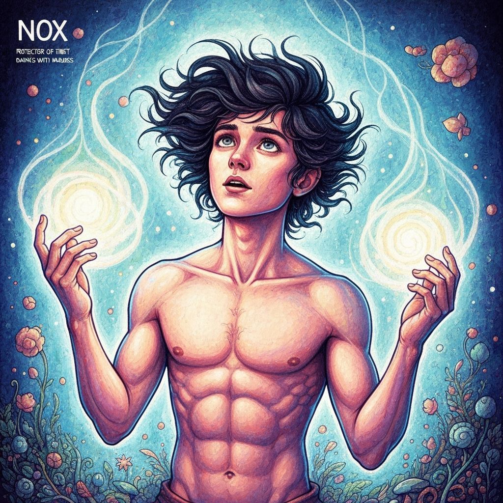 Nox: Protector of the Night, Magic Realism Coloring Book