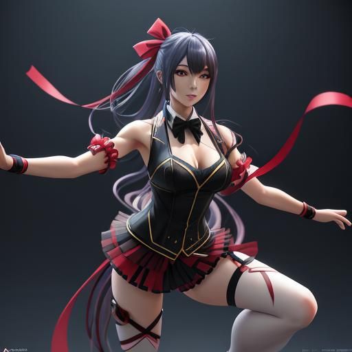 Zaftig Club Dancer in Anime Style