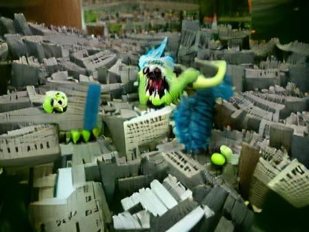 Monster Attacks City: A Scene of Destruction