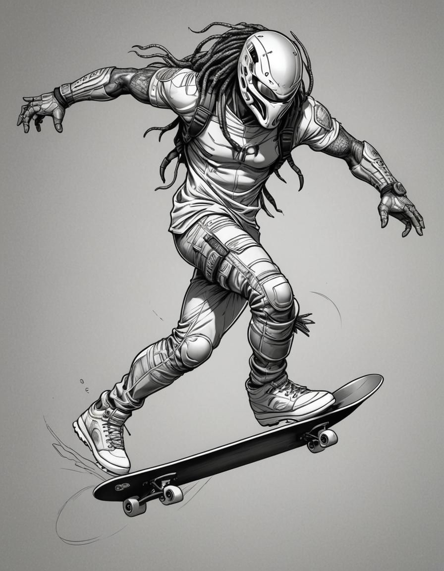 X-Skateborad Jumping Predator.