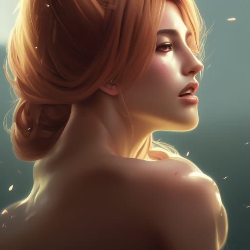 Detailed Portrait in Artgerm and Mucha Style