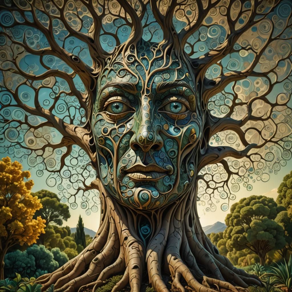A face is a tree, a tree is a face, face tree, tree face, fa...