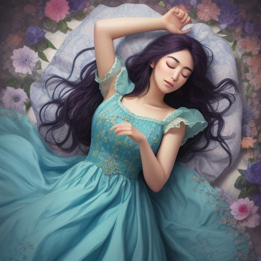 Ethereal Dreamer Awakens to Serene Beauty