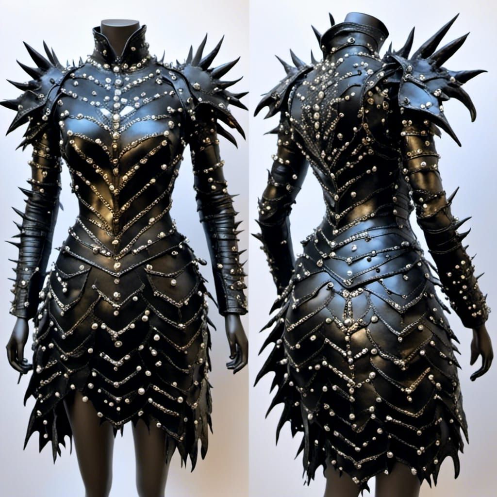 Pearlescent Black Female Dragon Slayer Armor