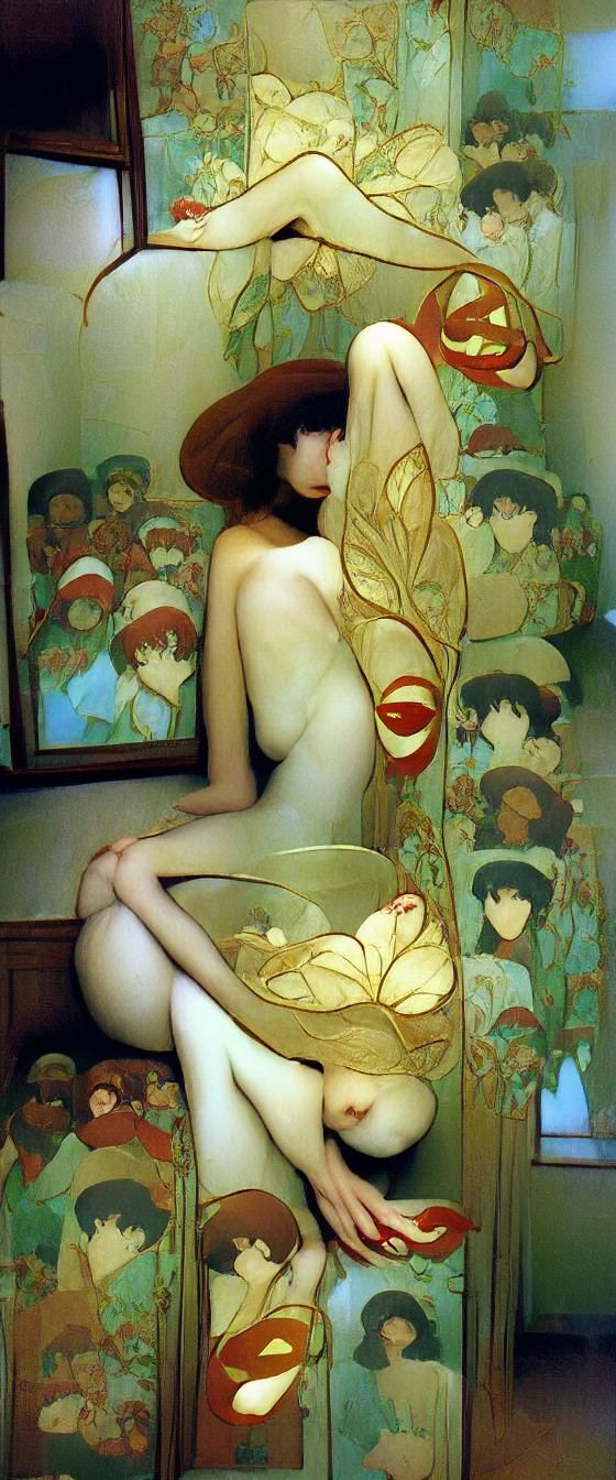 Surreal Art Nouveau Dreamscape