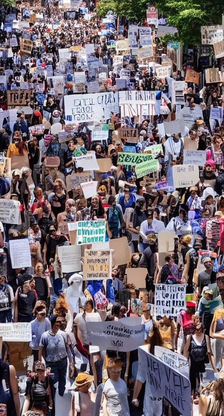 Peaceful Human Rights Protest in New York City