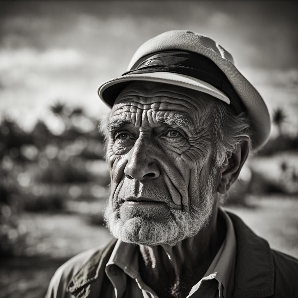 Desert Island Portrait in Cinematic Style