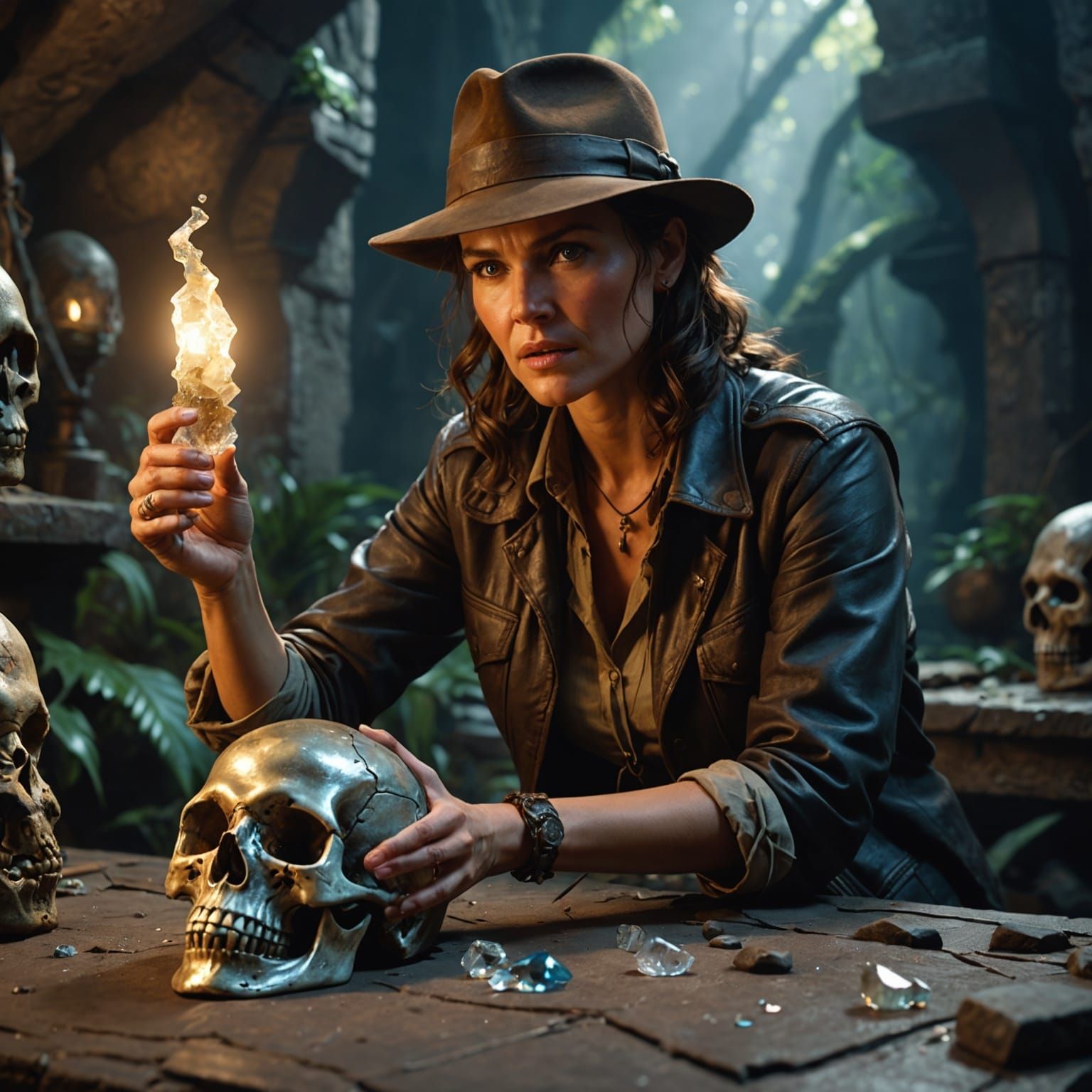 Female Indiana Jones Finds Crystal Skull