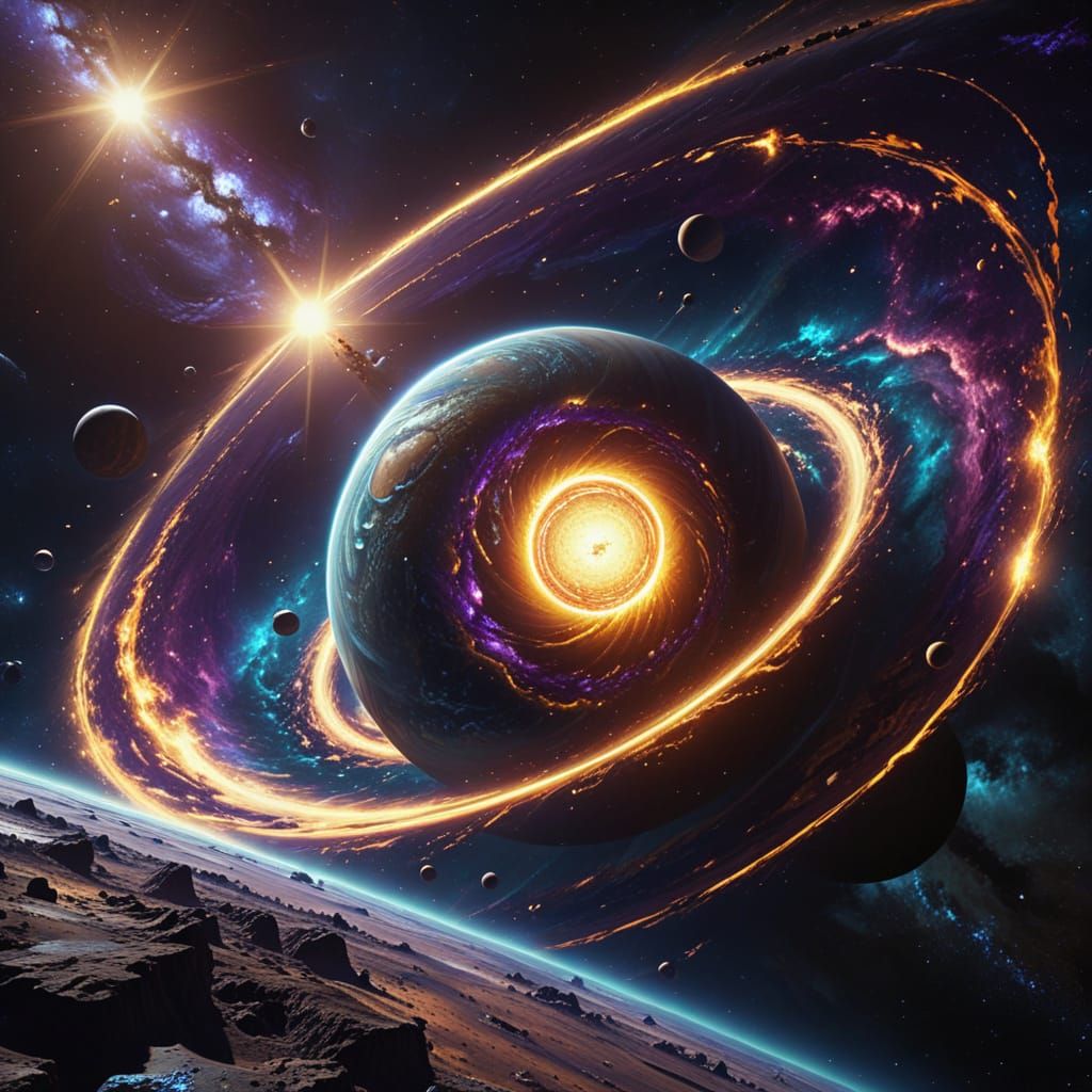 Gravitational Waves Holding Planet in Orbit